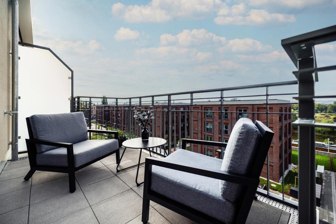 Nk Apartments - Hafencity Dresden Mit Elbblick - Modern & Zentral Exterior photo